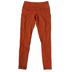 5.11 Tactical Burnt Orange Leggings Activewear Exercise Women’s Small Pockets